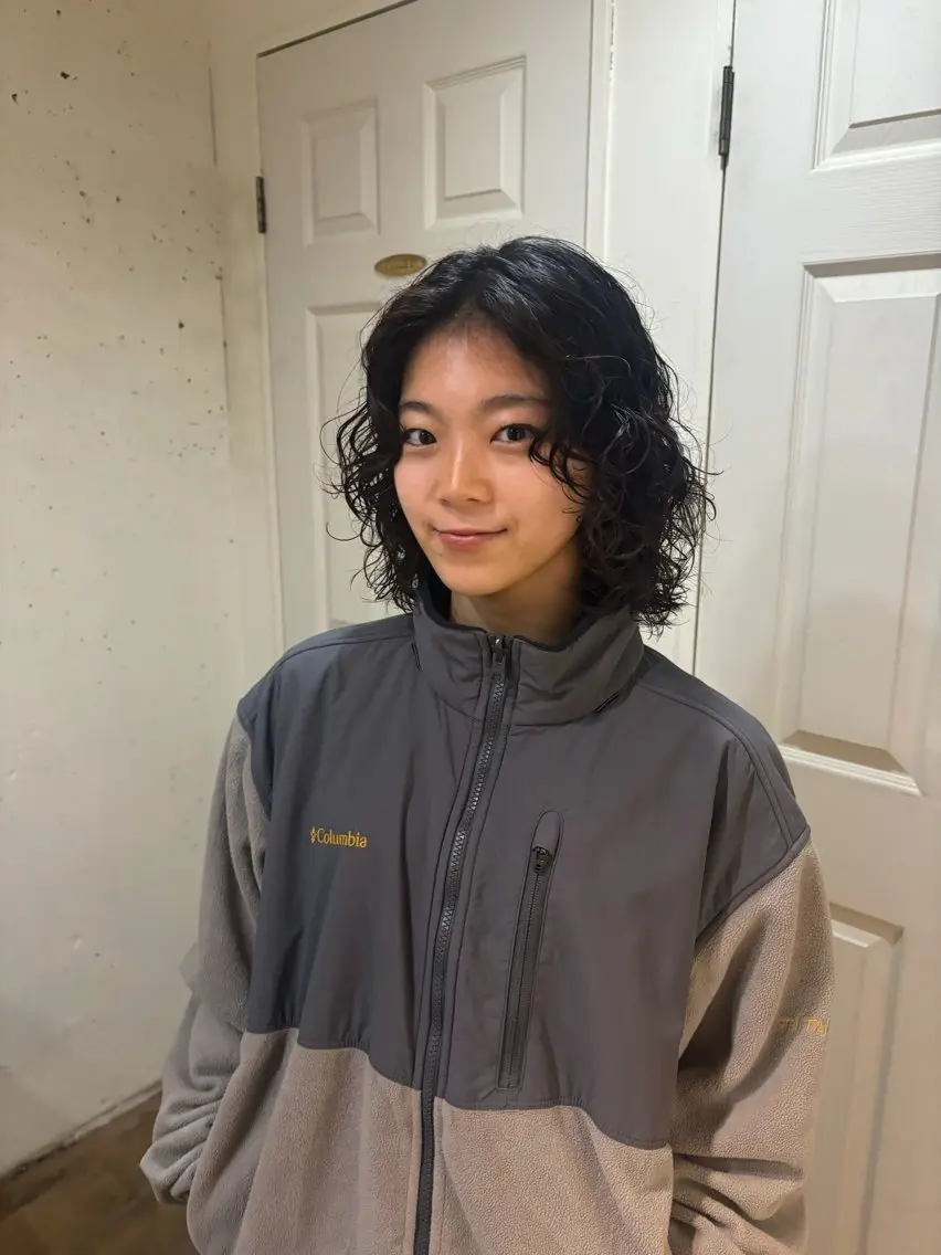 ミディアム パーマ カット パーマ kaito パーマ募集！🙌のヘアスタイル