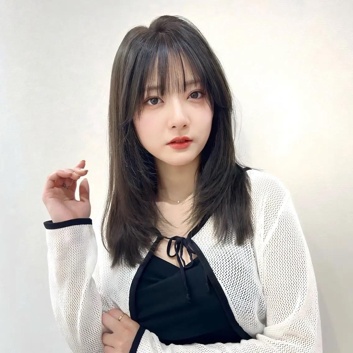 セミロング カラー ヘアアレンジ レイヤーカット 顔まわり職人🇰🇷 韓国ヘア/KAITOのヘアスタイル