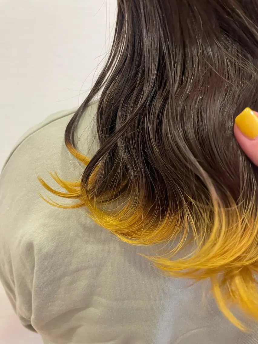 セミロング ヘアカラー 💿 kanna💿のヘアスタイル