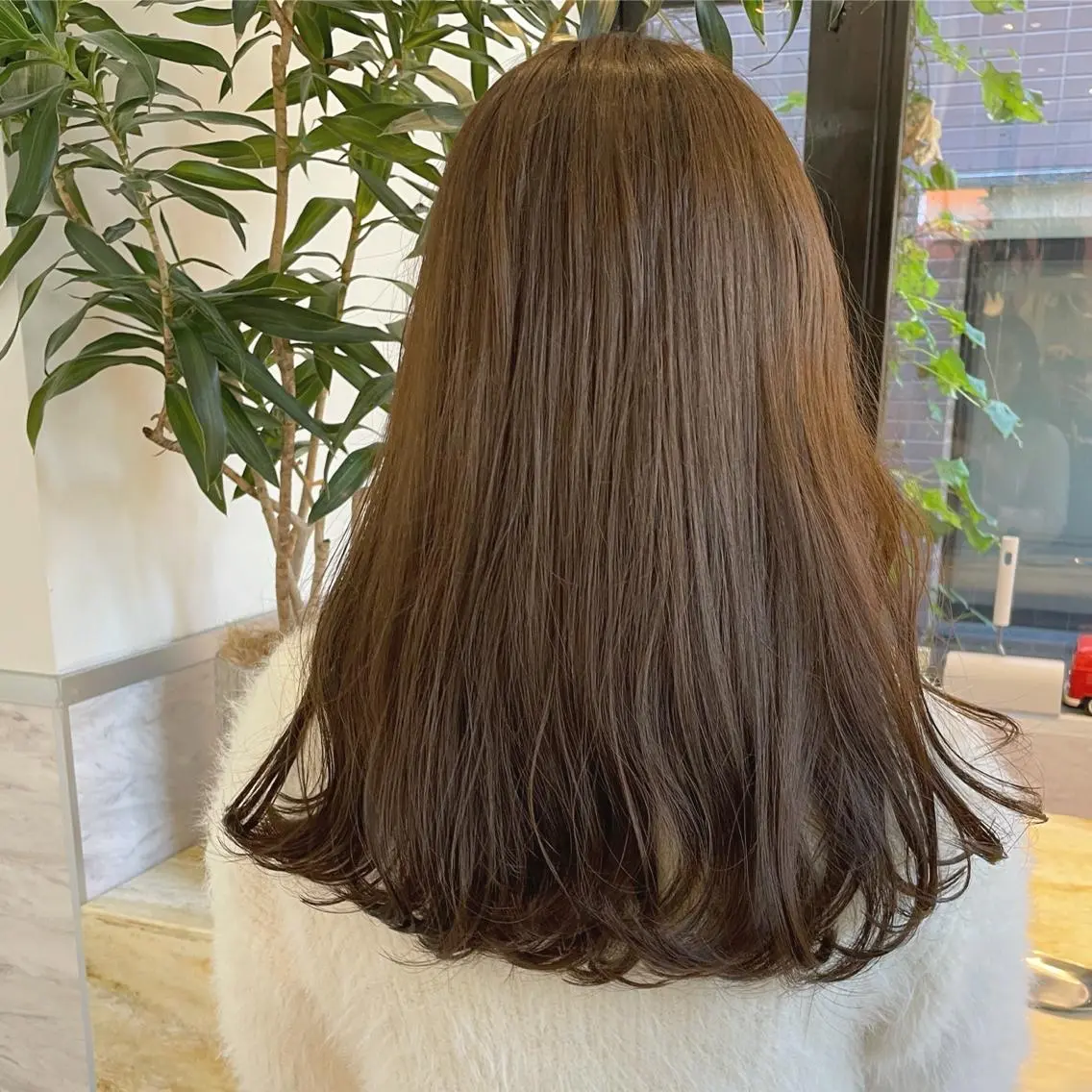 セミロング カラー ベージュカラー 🫧透明感ヘア🫧 🧸竹花　彩希🧸のヘアスタイル