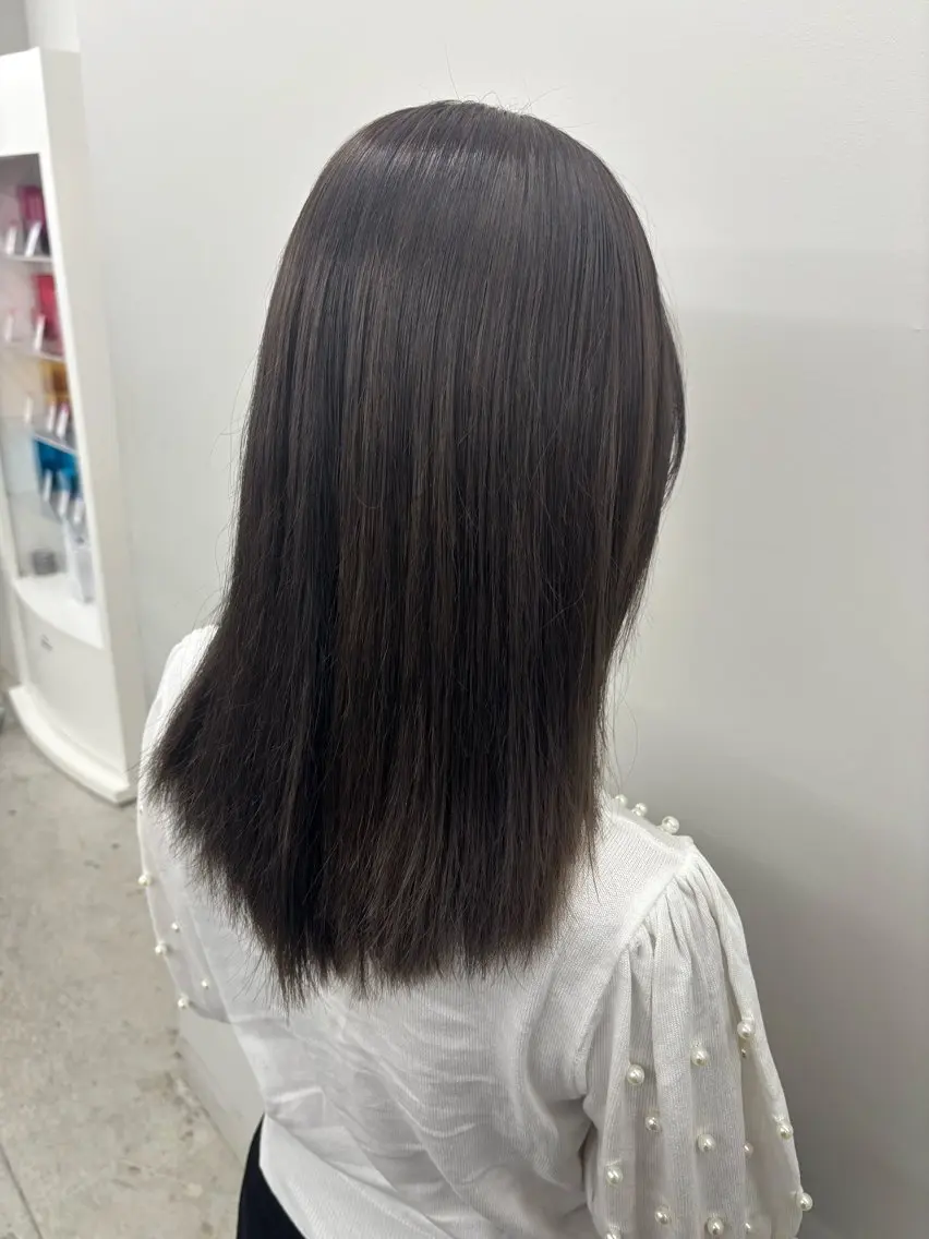 セミロング カラー 🎀韓国ヘア× 透明感カラー🎀正源のヘアスタイル