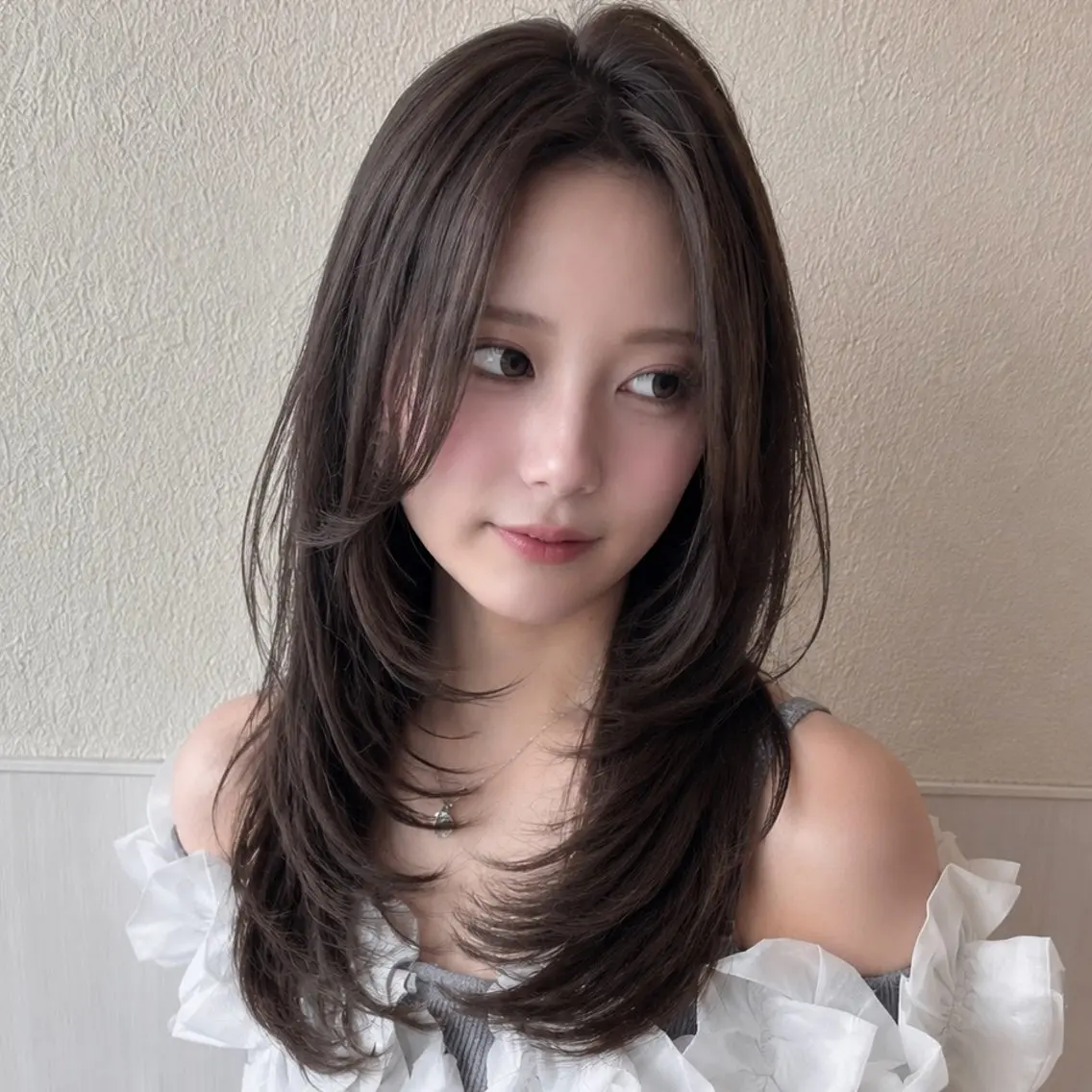 ロング カラー カット ヘアカラー トリートメント 似合わせレイヤー/ 髪質改善/菊池真稔のヘアスタイル