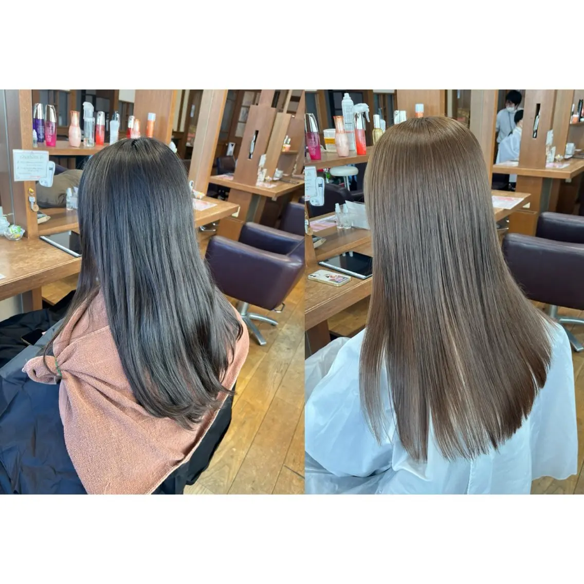 【🦋新menu登場🦋】カット+水素ヴィラロドラカラー+艶髪シルクトリートメント➕『ヘアミストorヘアミルク』の写真
