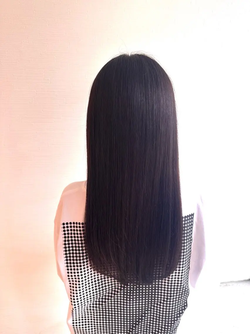 セミロング カラー 髪質改善 トリートメント ヘアカラー トリートメント 🌈ハイトーン髪質改 善🌈polon🌟のヘアスタイル