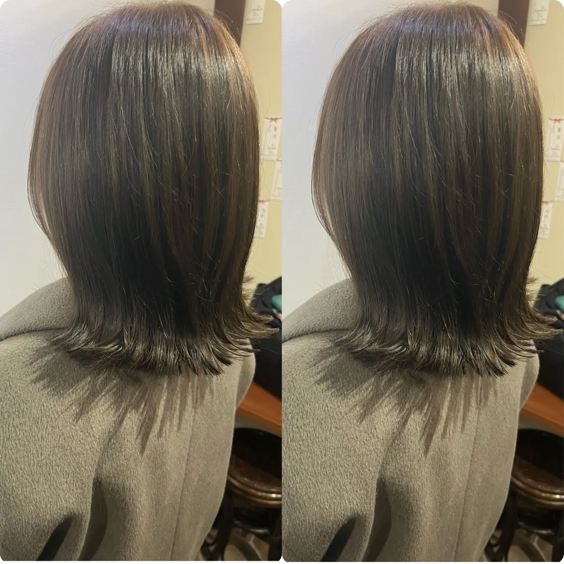 ミディアム 切っぱなし💇‍♀️ イヤリング🎨龍之介のヘアスタイル