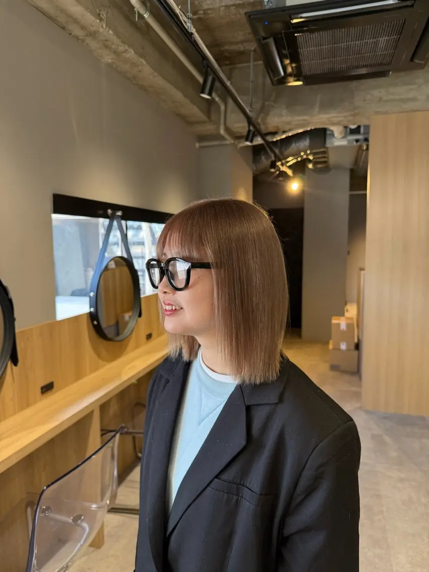 カラー ベージュカラー ハイトーンカラー ミルクティーベージュ ヘアカラー 門田 涼太のヘアスタイル