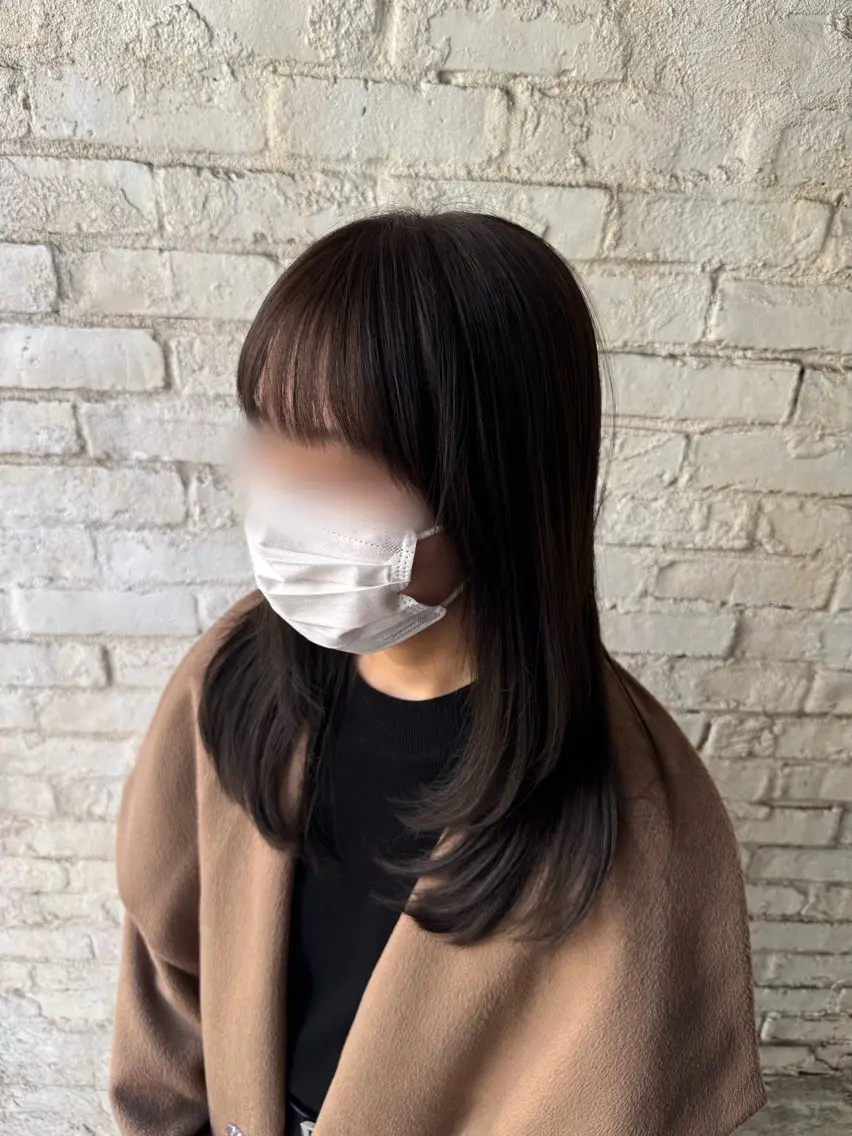 ロング 顔周りカット レイヤーカット カット ヘアカラー 髪質改善/透明感 カラー高山奈夕のヘアスタイル