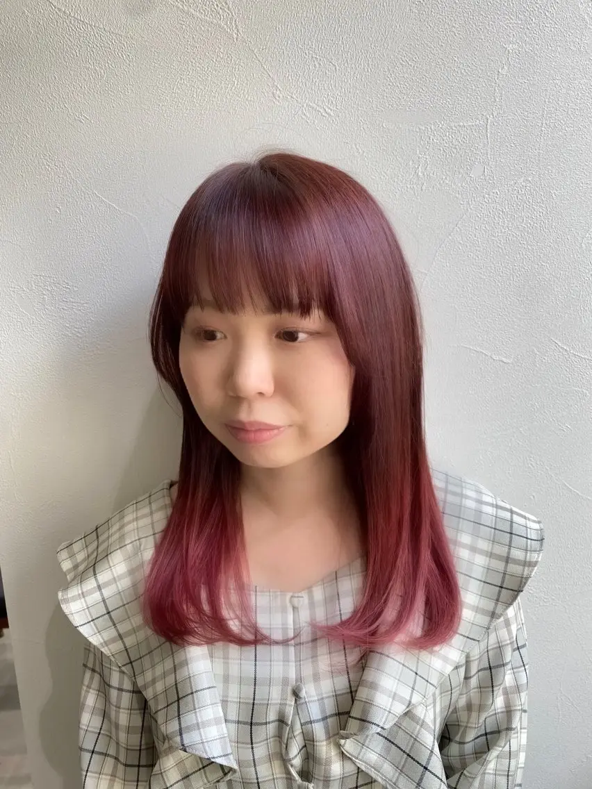 ロング カラー カット ヘアカラー Aujuaソムリエ ❤️‍🔥今吉 晃太のヘアスタイル