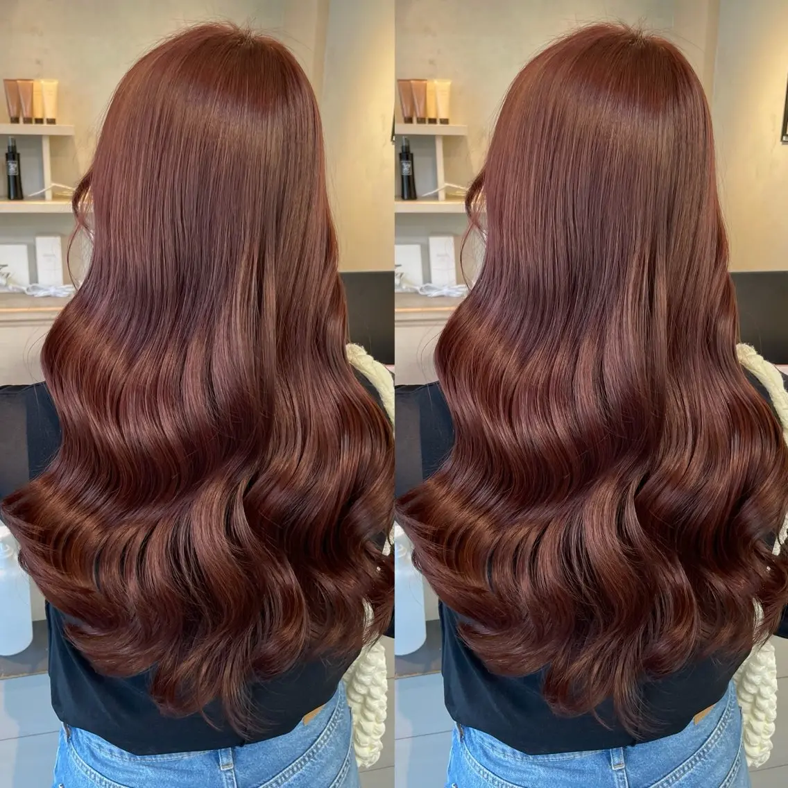 ロング カラー カット ヘアカラー トリートメント ブリーチなしカラー kana🐱のヘアスタイル
