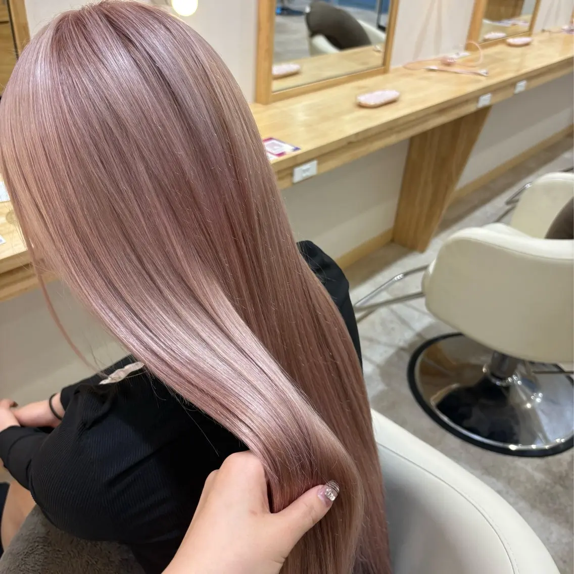 【✨5月限定✨】カット+ケアブリーチorダブルカラー+ナノケラチンTRの写真