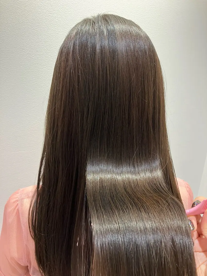 ロング カラー 切りっぱなしボブ ショートボブ ボブ くびれヘア 髪質改善 小顔似合わせカット/ レイヤー/maiのヘアスタイル