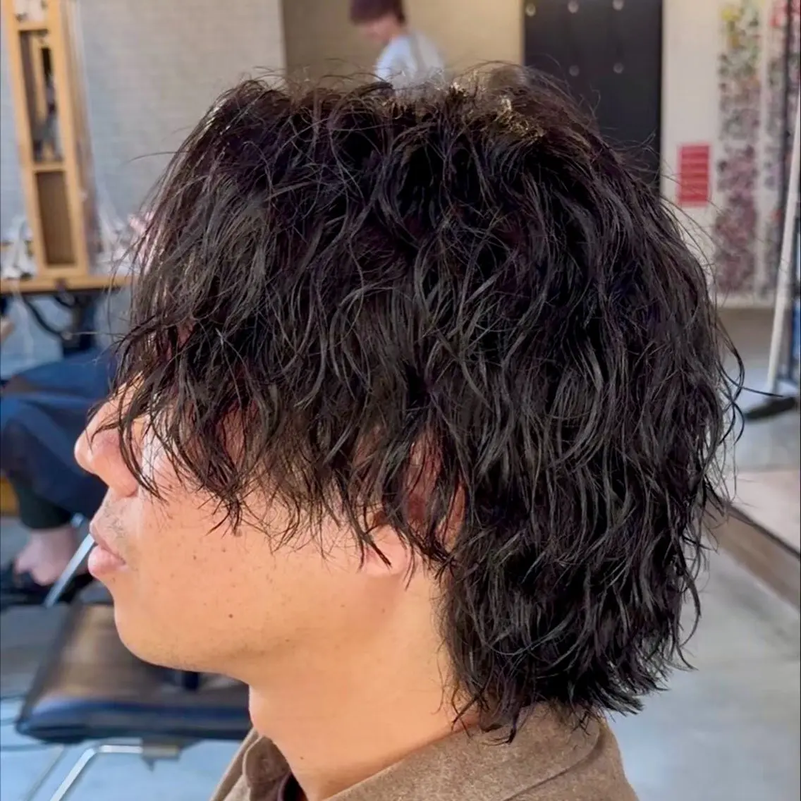 ショート パーマ メンズ シャドウ ツイスパ ニュアンスおがたのヘアスタイル