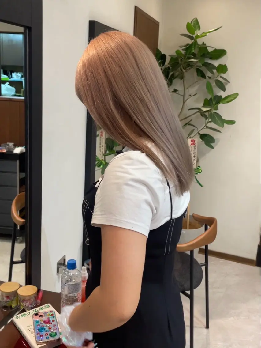 ミディアム カラー ヘアカラー トリートメント ヘッドスパ ヘアセット ショート特化⌇ カラー⌇妃菜🎀のヘアスタイル