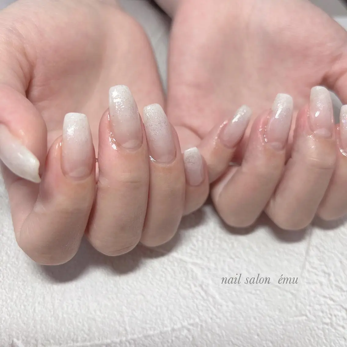 ロング ネイル ハンドネイル nail salon émuのネイルデザイン