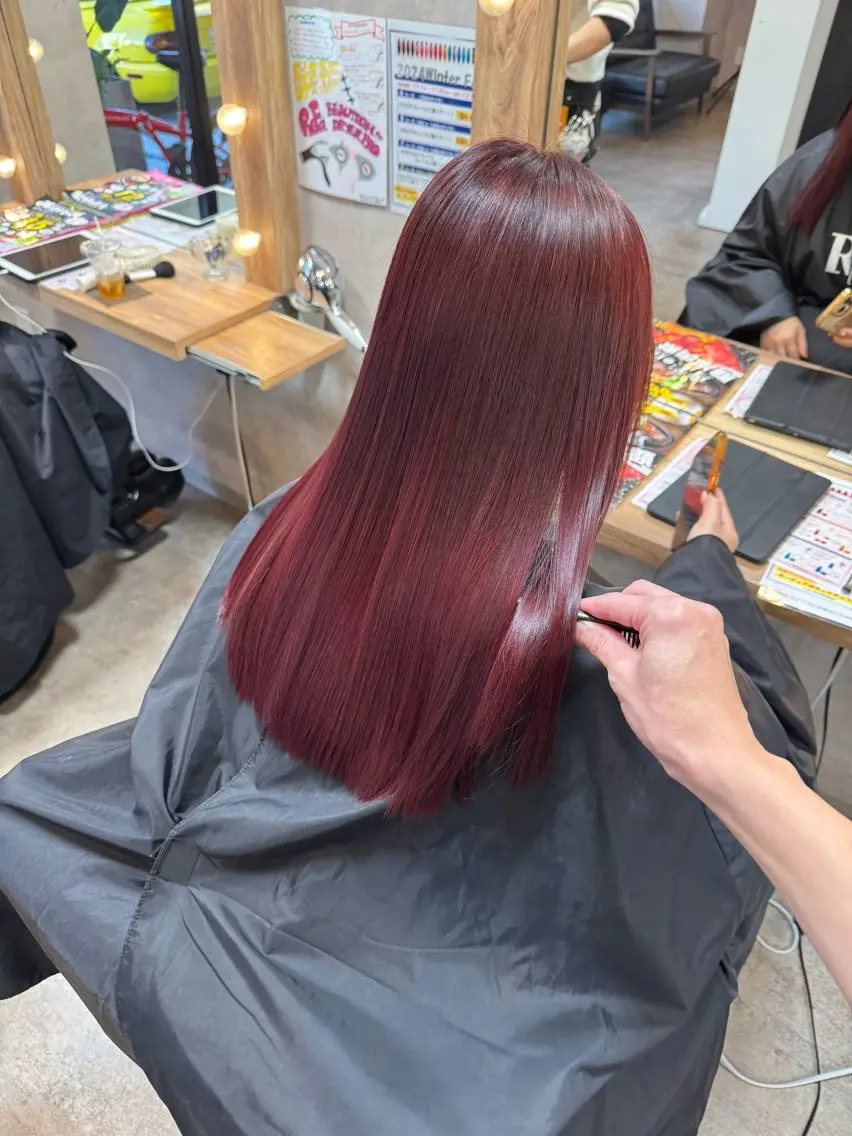セミロング カラー ブリーチ ヘアカラー トリートメント RIENSリエンス ✂️木村康二✂️のヘアスタイル