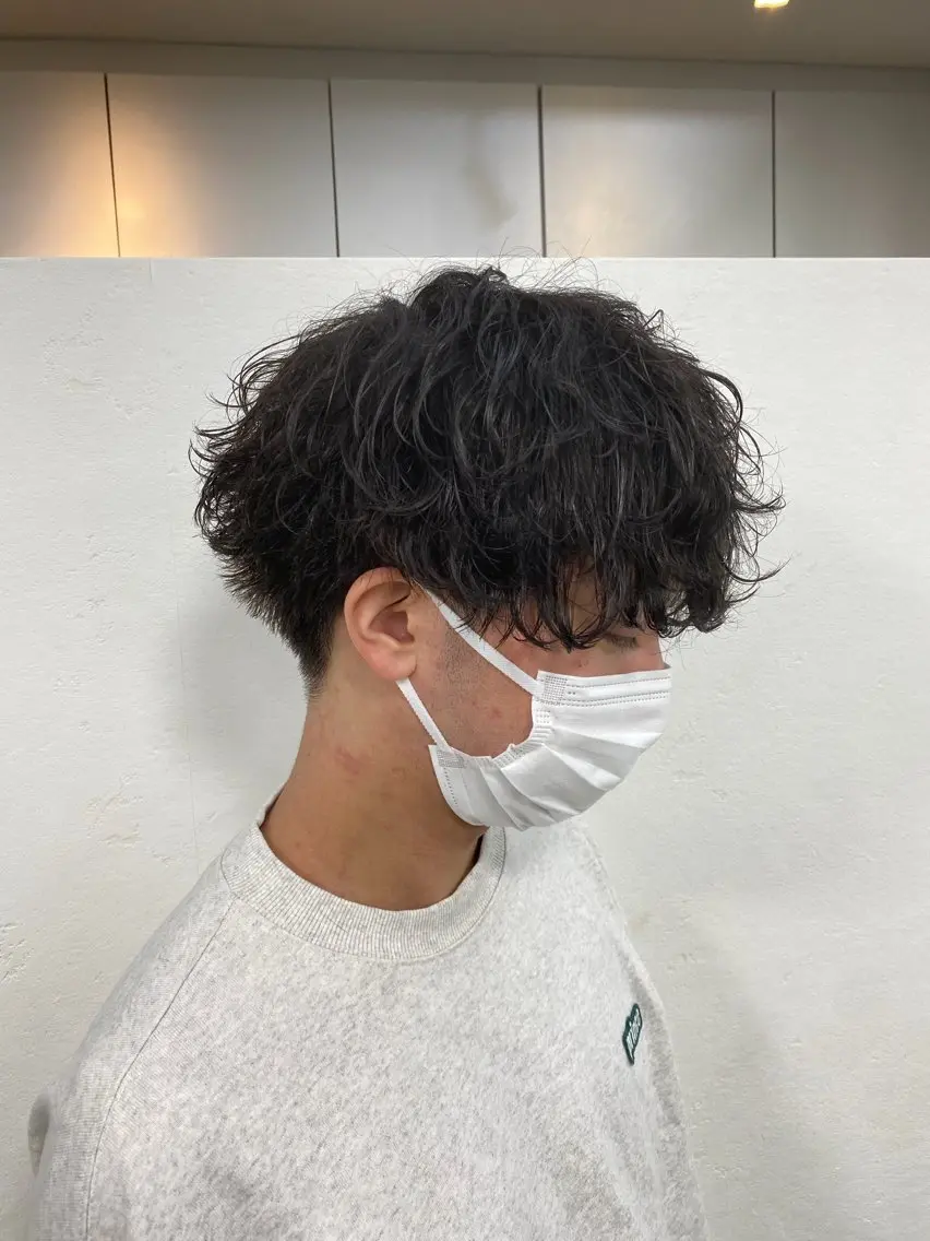 メンズ メンズパーマ カット パーマ 飯田 祥哉のヘアスタイル