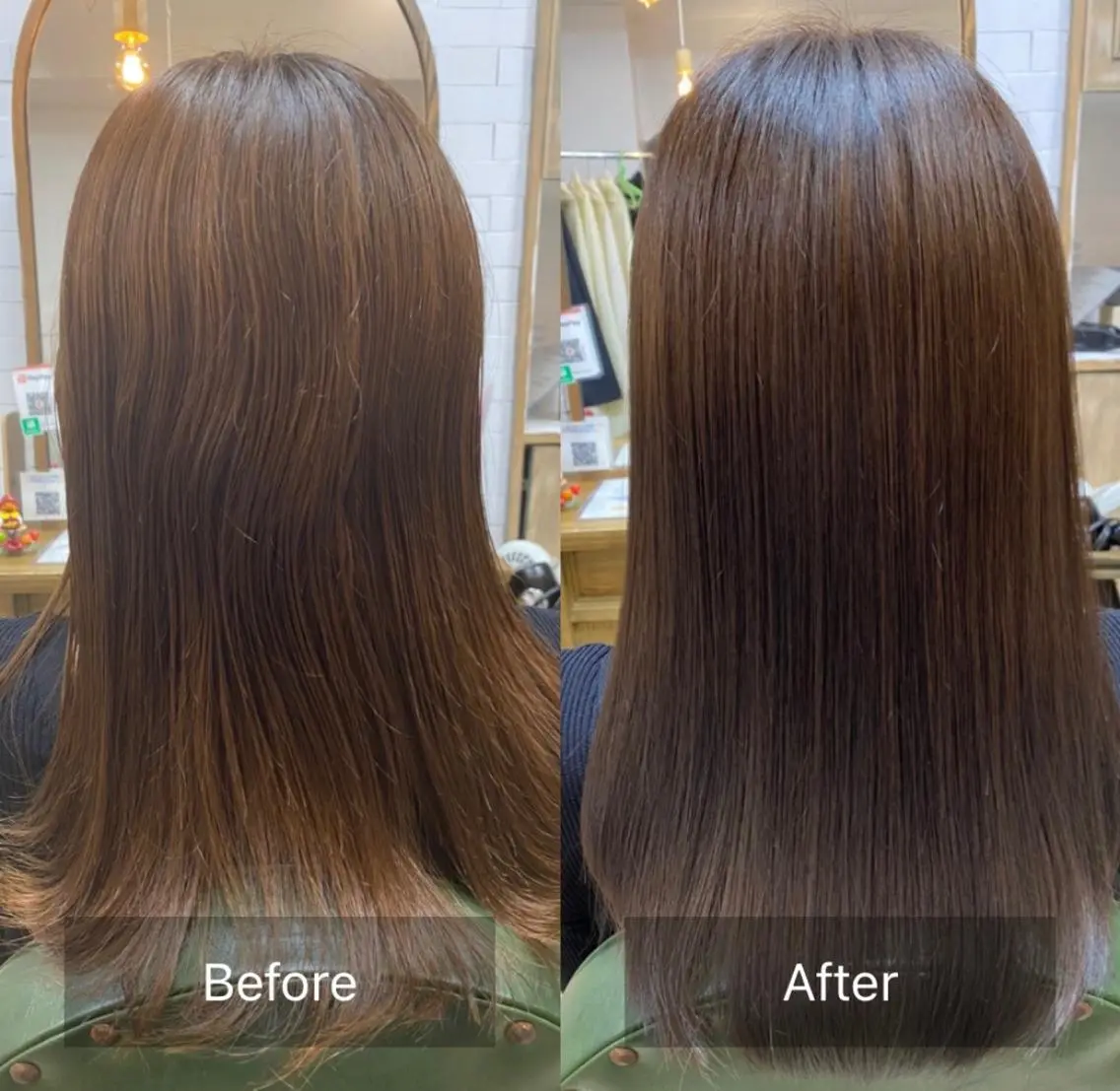 セミロング 髪質改善✨ 角谷　勇のヘアスタイル