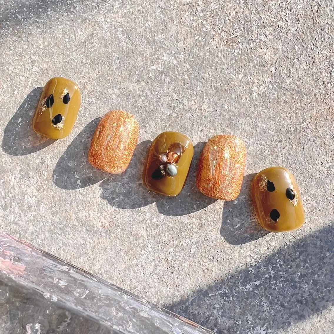 ネイル ニュアンスネイル ショートネイル gemickle nailのネイルデザイン