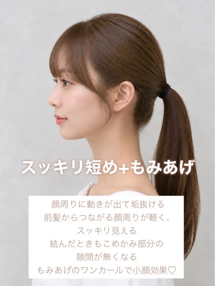 セミロング 顔周りカット カット ヘアカラー トリートメント 顔周り/くびれヘア 韓国ヘア💕風間るなのヘアスタイル