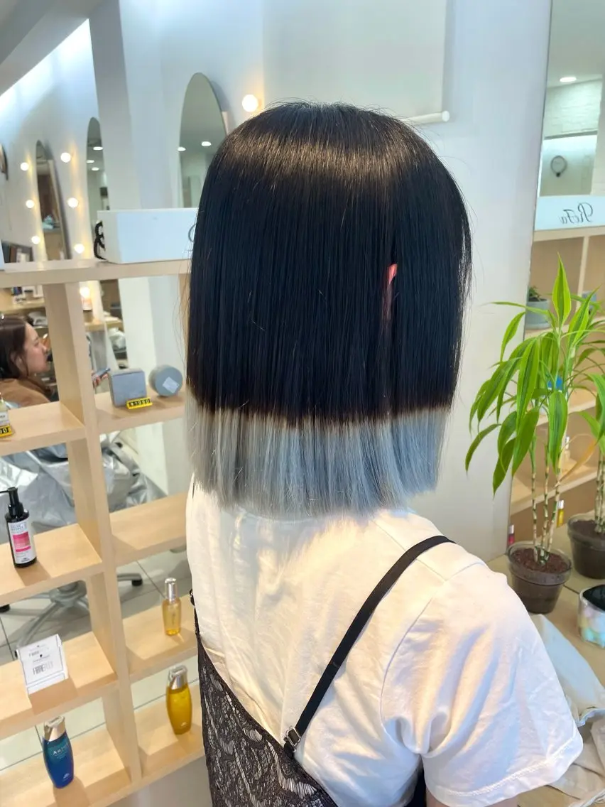 ミディアム 顔まわりレイヤー 姫カット 韓国風ヘア レイヤーカット ワンホンヘア 🧸SAKI🎀 韓国レイヤーのヘアスタイル