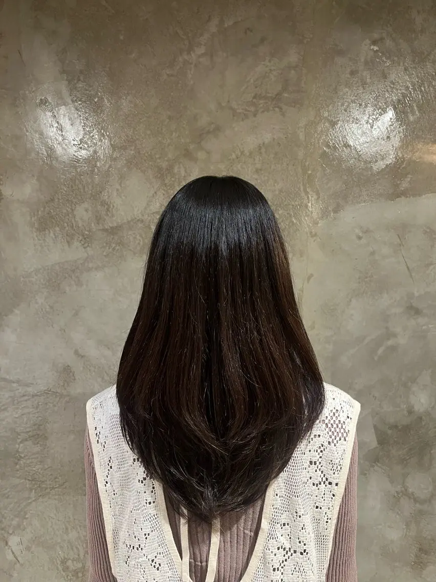 ロング レイヤーカット 長野 美沙のヘアスタイル