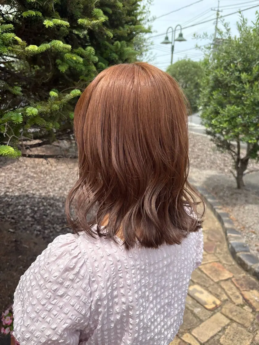 ミディアム カラー カット ヘアカラー Flat /rina🧸のヘアスタイル