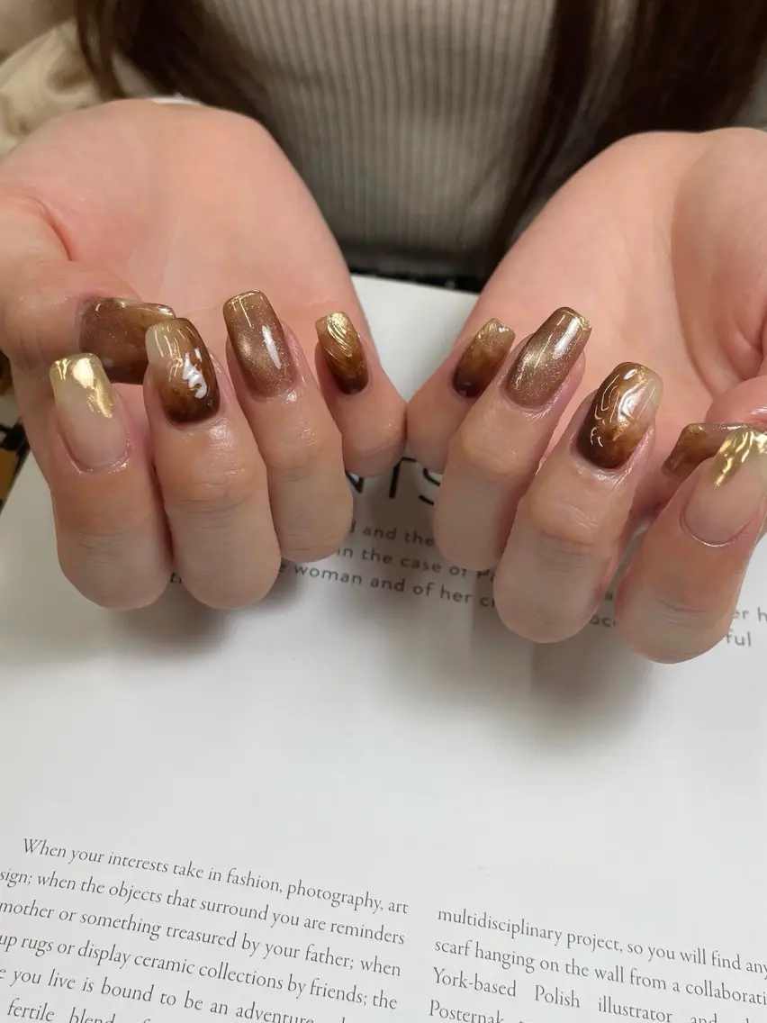 ネイル ハンドネイル nuás ニュアーズ  miaのネイルデザイン