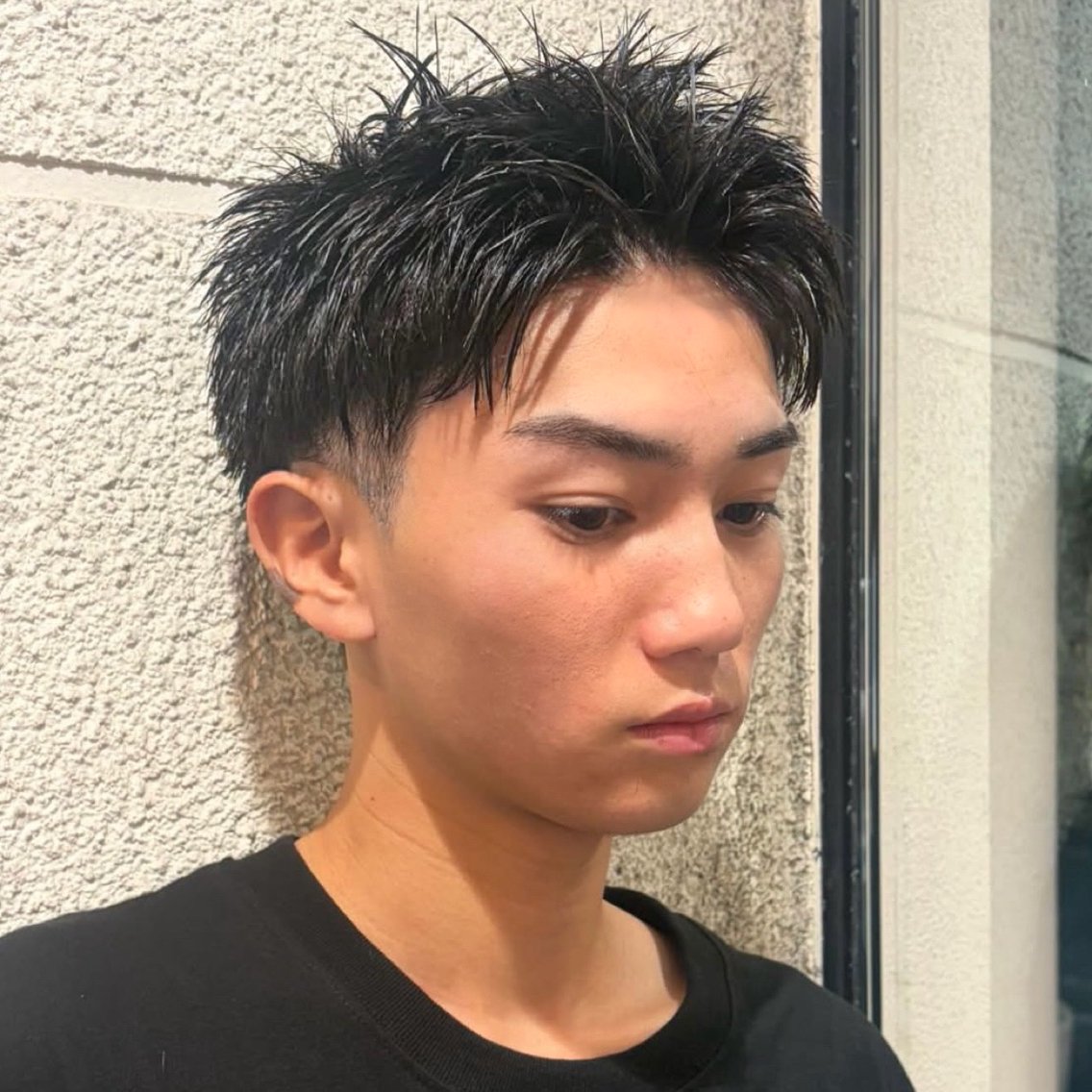 ヘアアレンジ メンズ カット ボブ&寒色🎐ᩚ 短髪 COCOROのヘアスタイル
