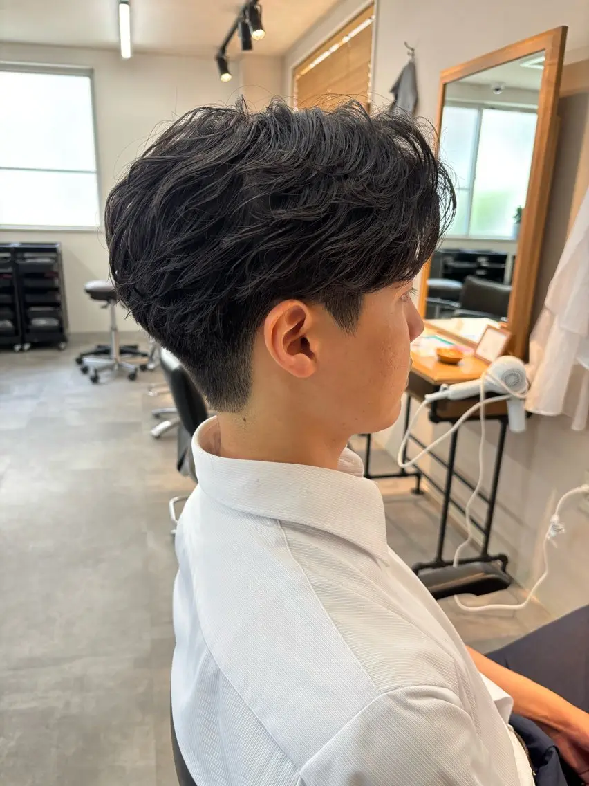 パーマ メンズ フェザーパーマ メンズパーマ カット パーマ 保立メンズパーマ /メンズカット船橋駅のヘアスタイル