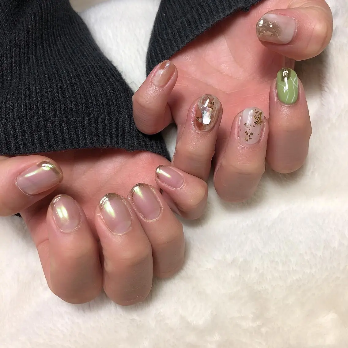 ネイル ピスタチオネイル 春ネイル nails 🎀meのネイルデザイン