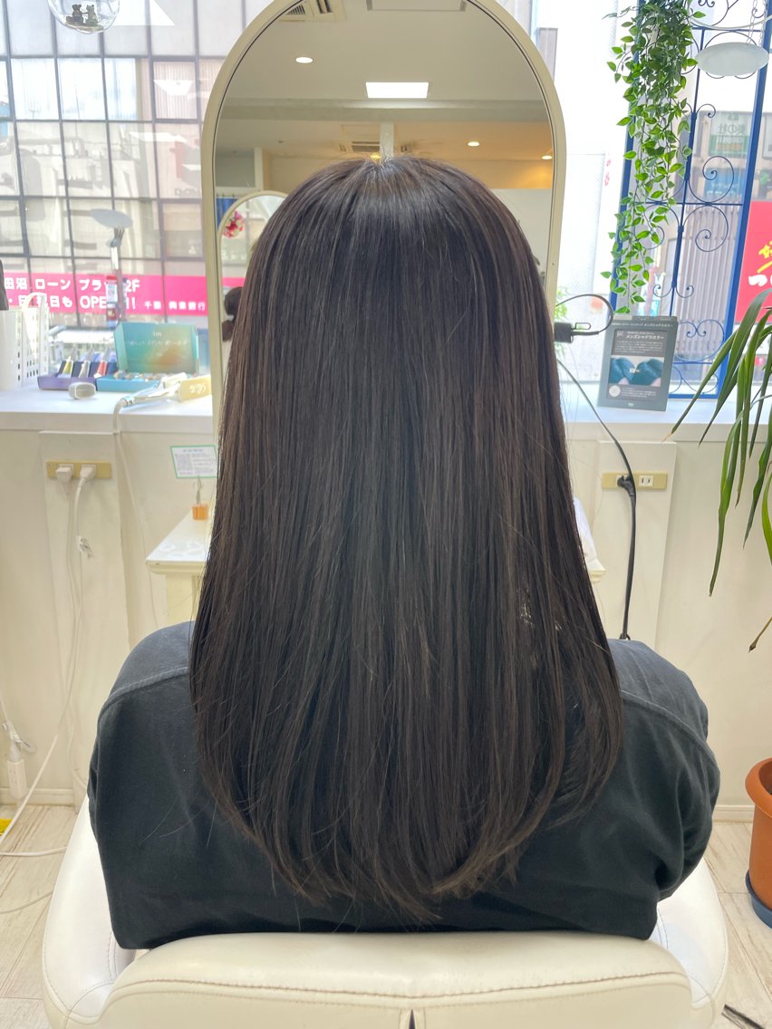 ロング ヘアカラー トリートメント 町田 あみのヘアスタイル