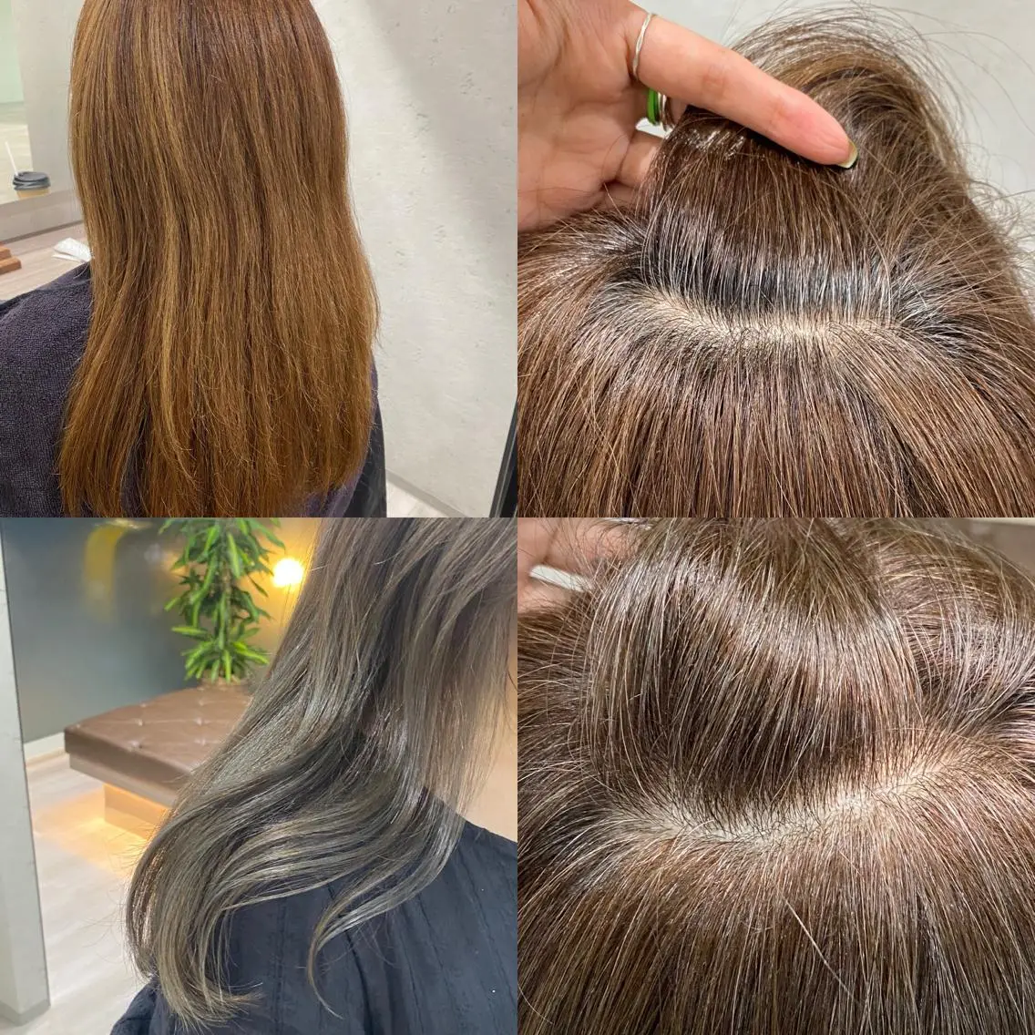 セミロング カラー ハイライトカラー ハイライト 垢抜けのプロ🪄 honoのヘアスタイル