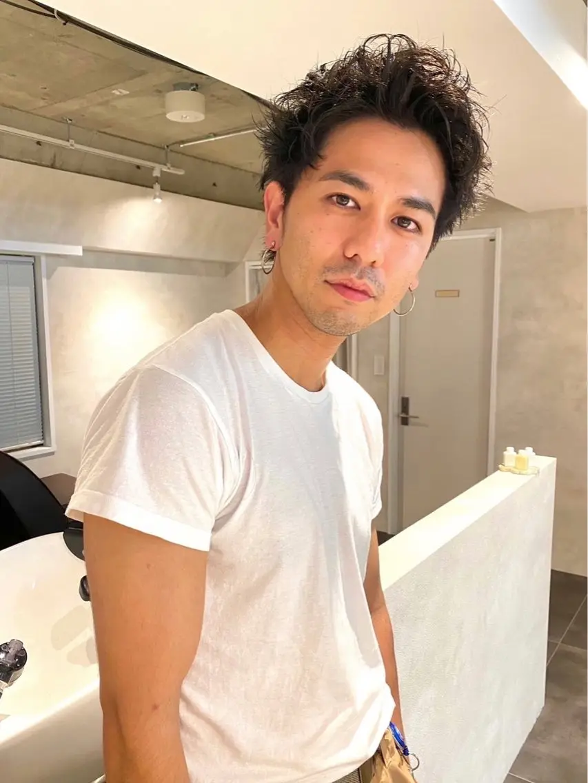 ショート パーマ メンズ スパイキーショート ショートヘア moro 丁寧なカウンセリングのヘアスタイル