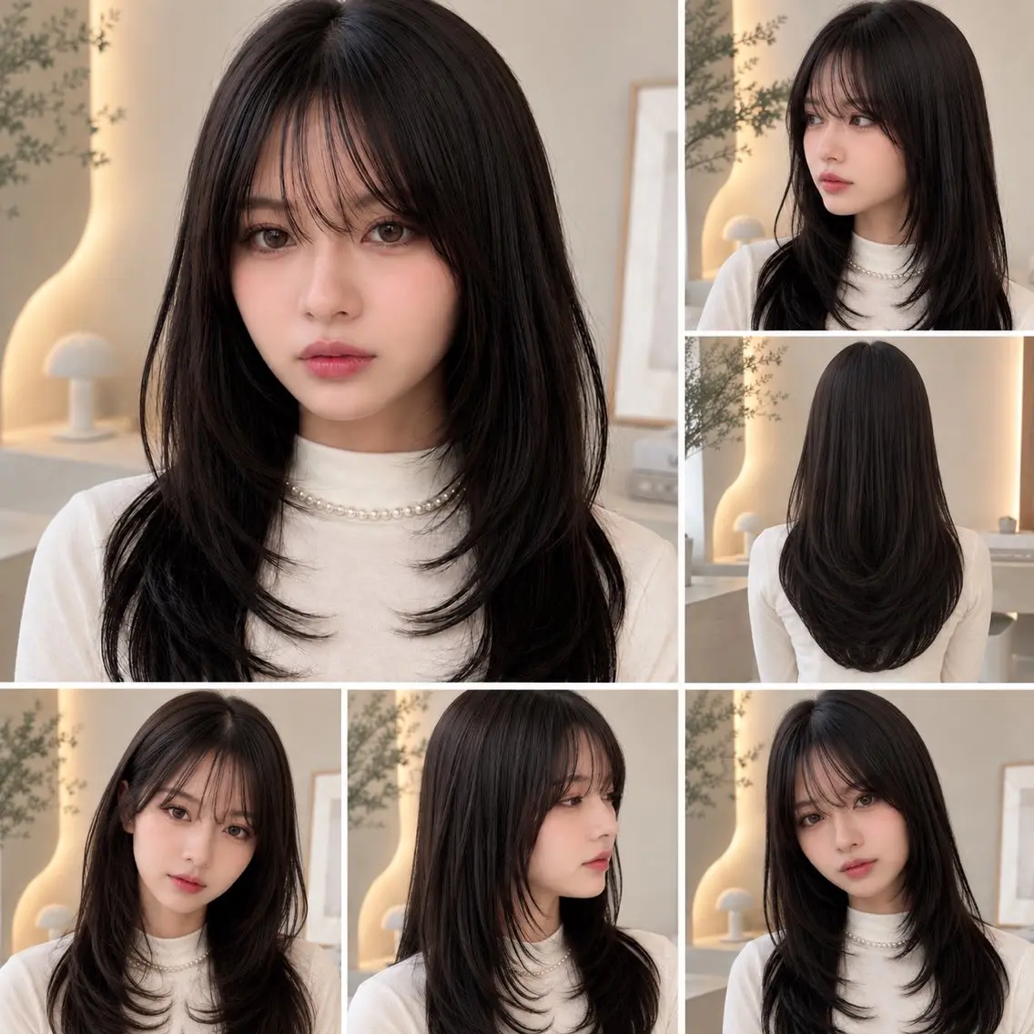 ミディアム カット トリートメント 🦋韓国風レイヤー/ 艶髪矯正🦋凛太郎のヘアスタイル