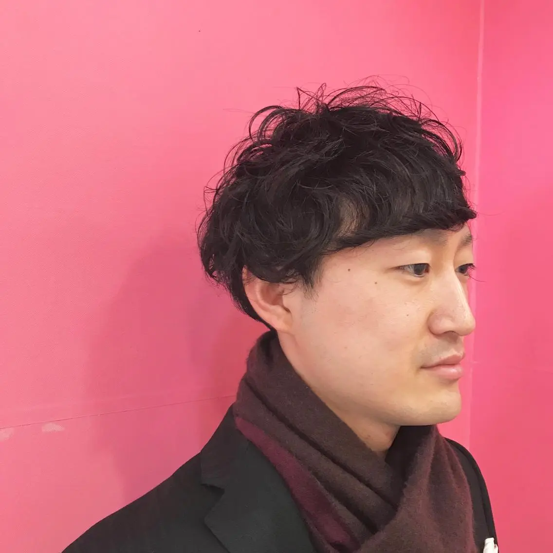 ショート パーマ メンズ マッシュ カット Vir by browのヘアスタイル