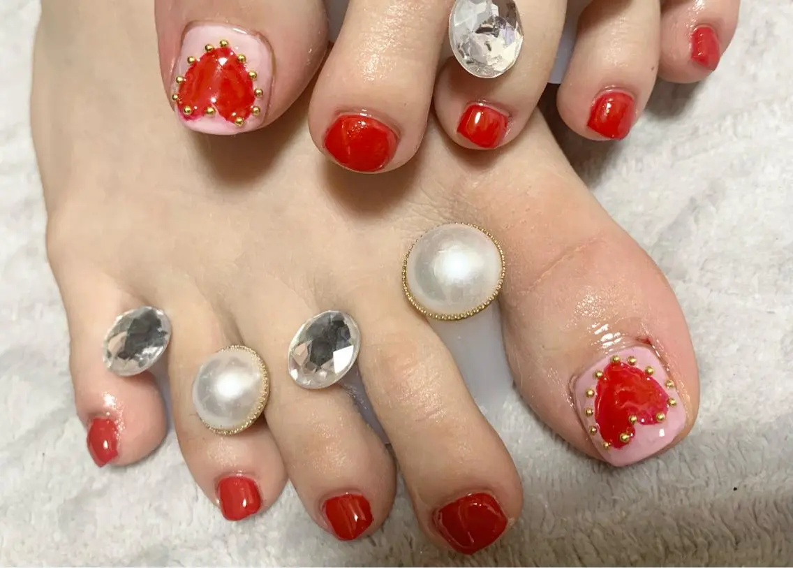 ネイル フットネイル ジェルネイル Mimi Nailのネイルデザイン