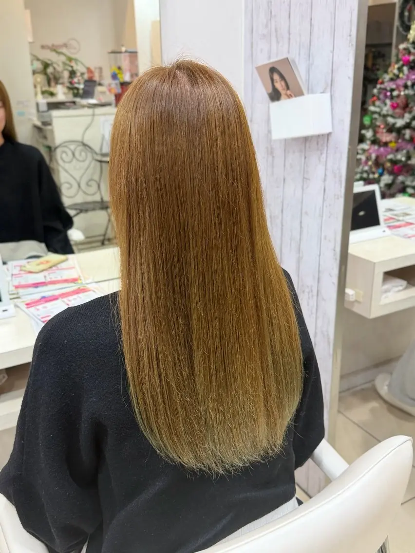 ロング カラー ベージュカラー オリーブベージュ 🤎ベージュカラー/ 髪質改善/山岸🤎のヘアスタイル