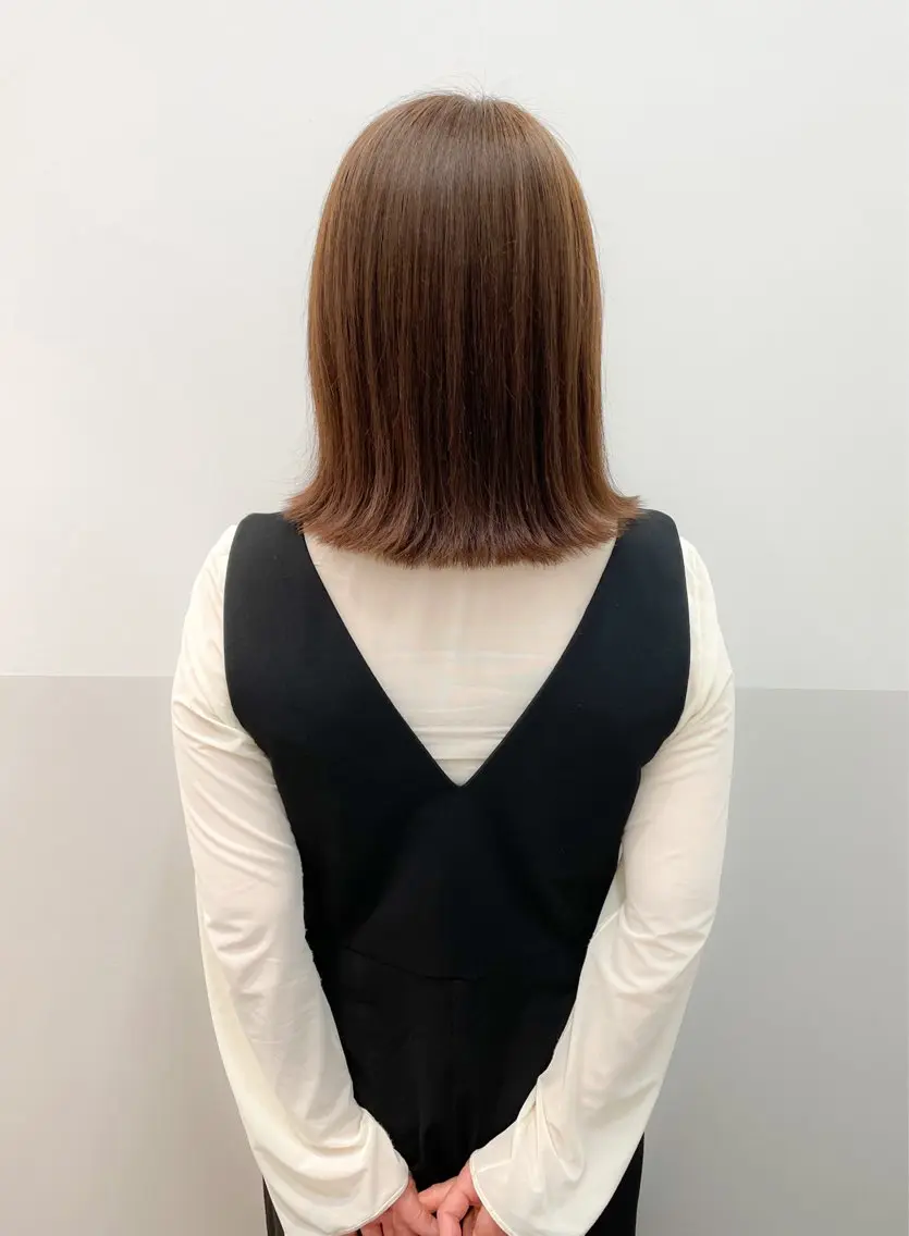 ミディアム カセヤ リョウのヘアスタイル