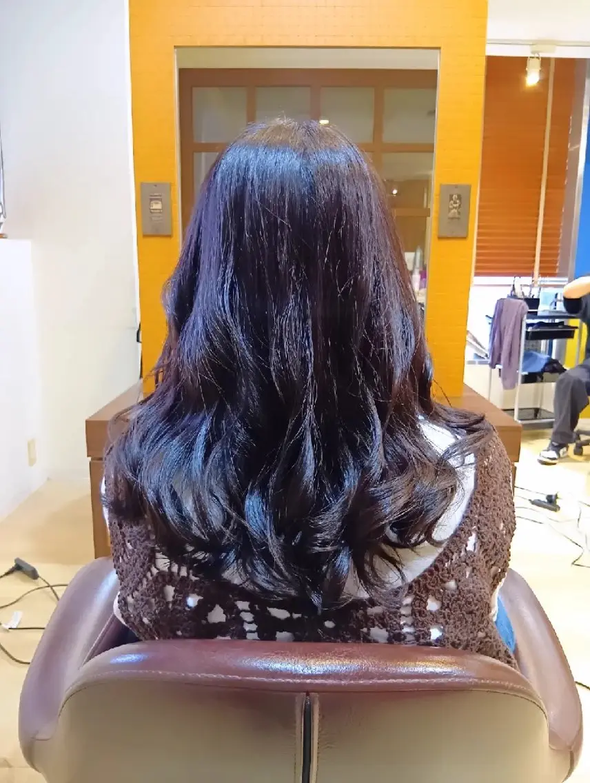カラー セミロング ブラウンカラー 顔周りカット レイヤーカット カット ヘアカラー トリートメント 小林暢🌟Orque 髪質改善サロン🌙のヘアスタイル