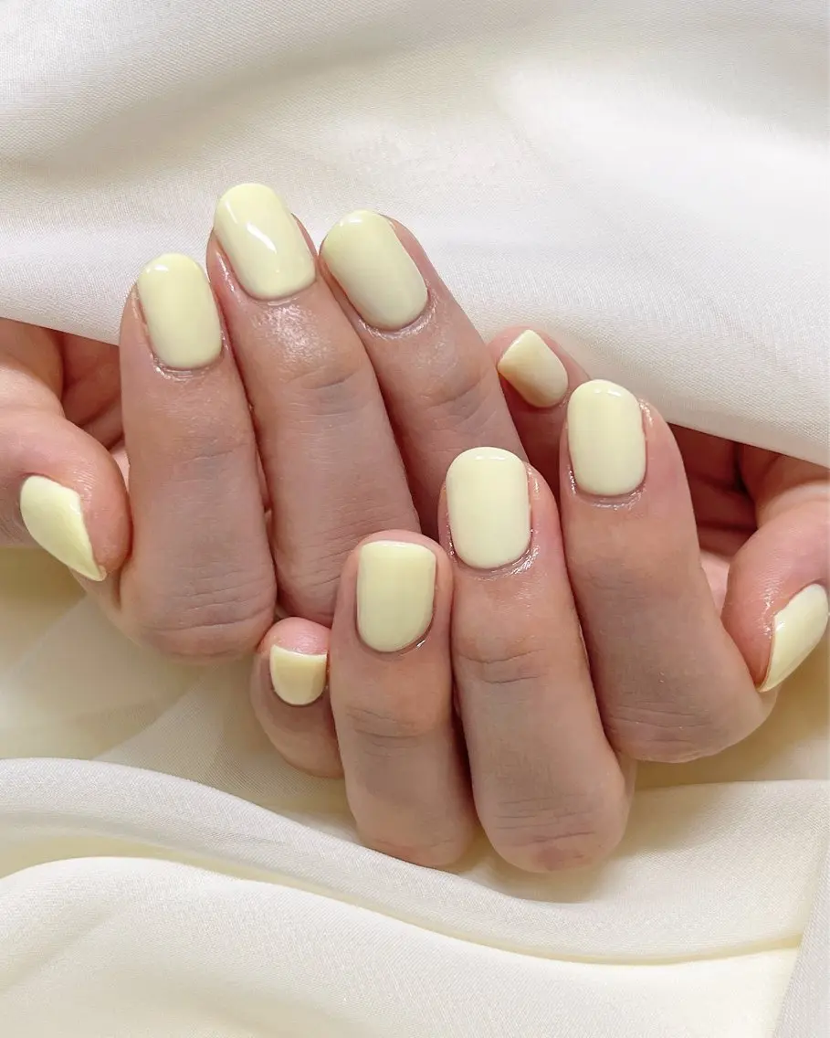 ネイル ワンカラーネイル パステルネイル nail salon MUAのネイルデザイン