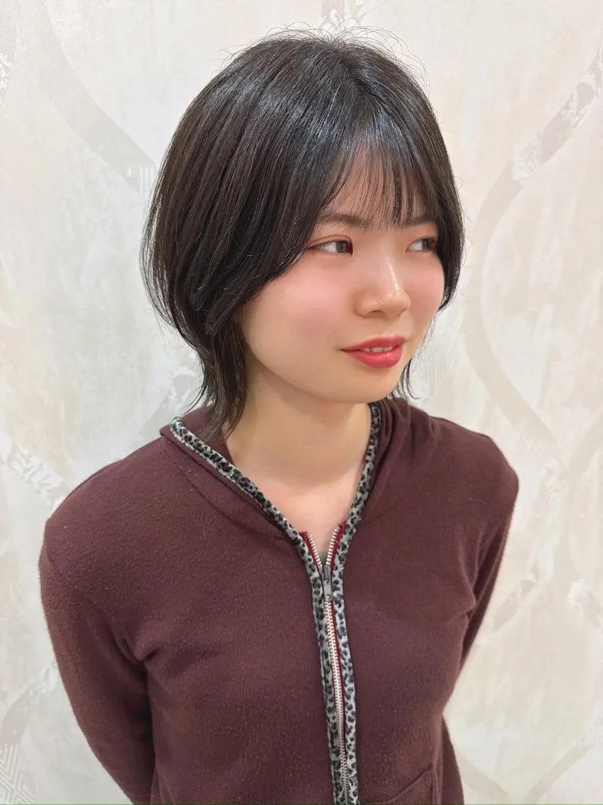 ショート ボブレイヤー ボブ レイヤーカット 原田 健斗のヘアスタイル