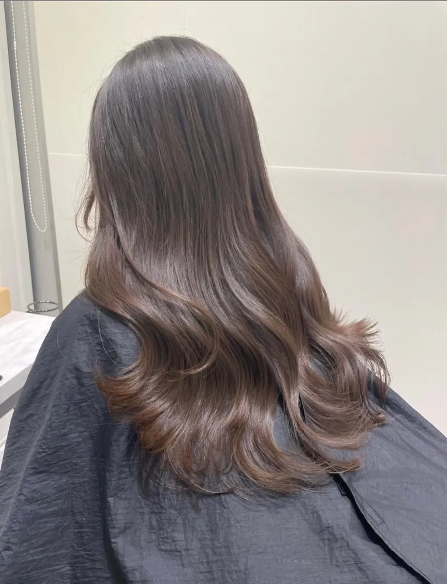 ロング 韓国風ヘア レイヤーカット カット ❤︎︎韓国ヘア❤︎︎ 𝑺𝒉𝒊𝒉𝒐のヘアスタイル