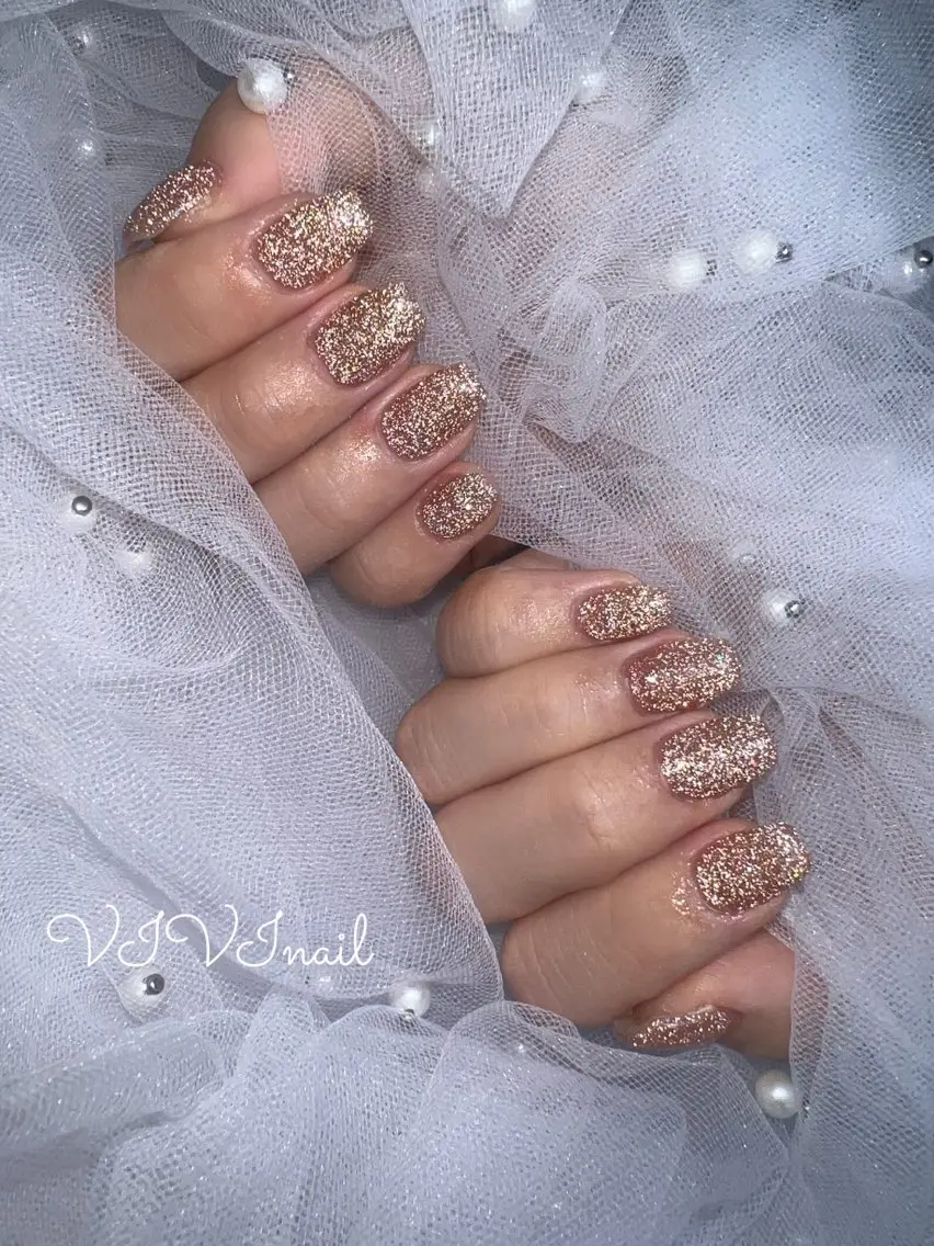 ネイル フラッシュネイル ラメ(グリッター) ハンドネイル vivi nailのネイルデザイン