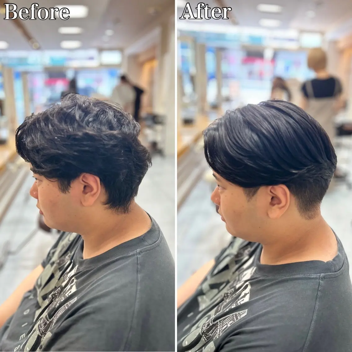 ショート パーマ メンズ マッシュ 縮毛矯正 カット 縮毛矯正 🔮メンズ縮毛矯正 メンズパーマ💎竹永のヘアスタイル