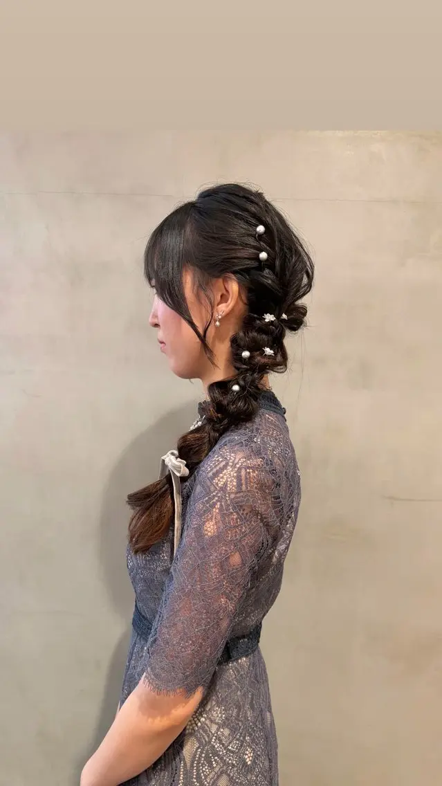 ロング ヘアアレンジ ヘアセット タナカ カナ🫧のヘアスタイル