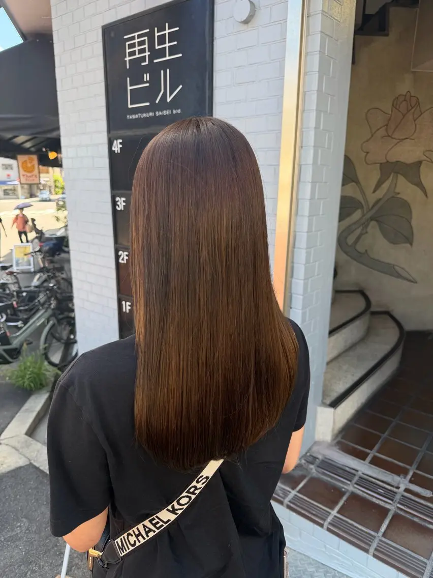 セミロング ヘアカラー 柿本ひな / カラーモデル様募集中のヘアスタイル