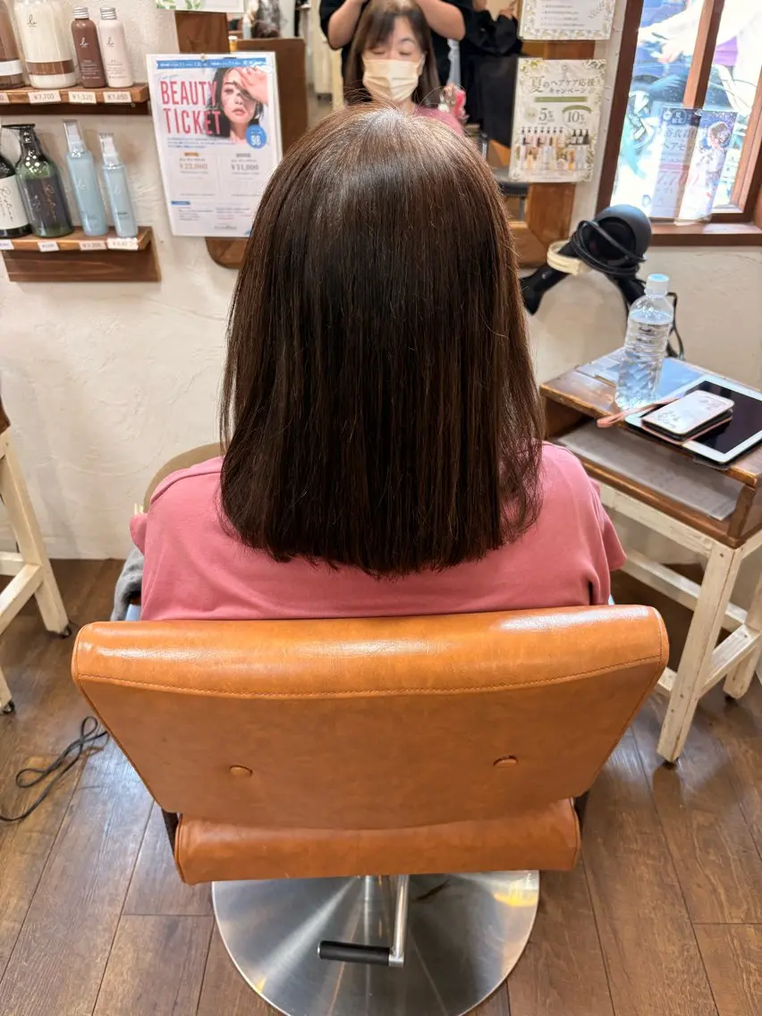 ミディアム 三宅 デザインカラー 透明感カラー✨のヘアスタイル