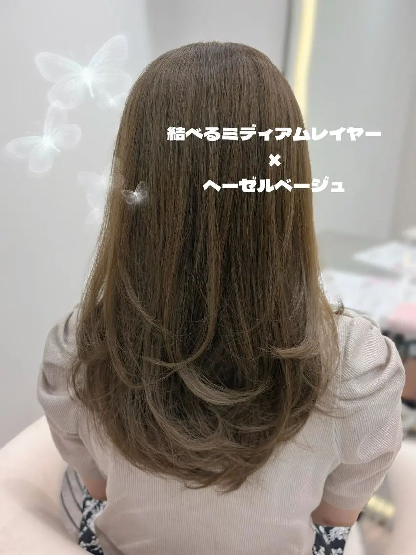 ミディアム カラー カット ヘアカラー トリートメント 新宿/韓国ヘア 中明度カラー/かやのヘアスタイル