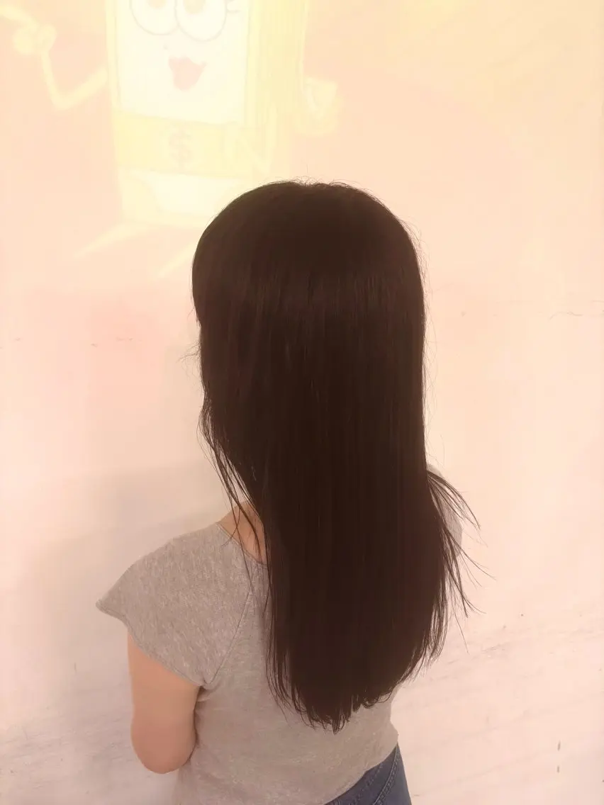 セミロング カラー ヘアカラー 井上 陸のヘアスタイル