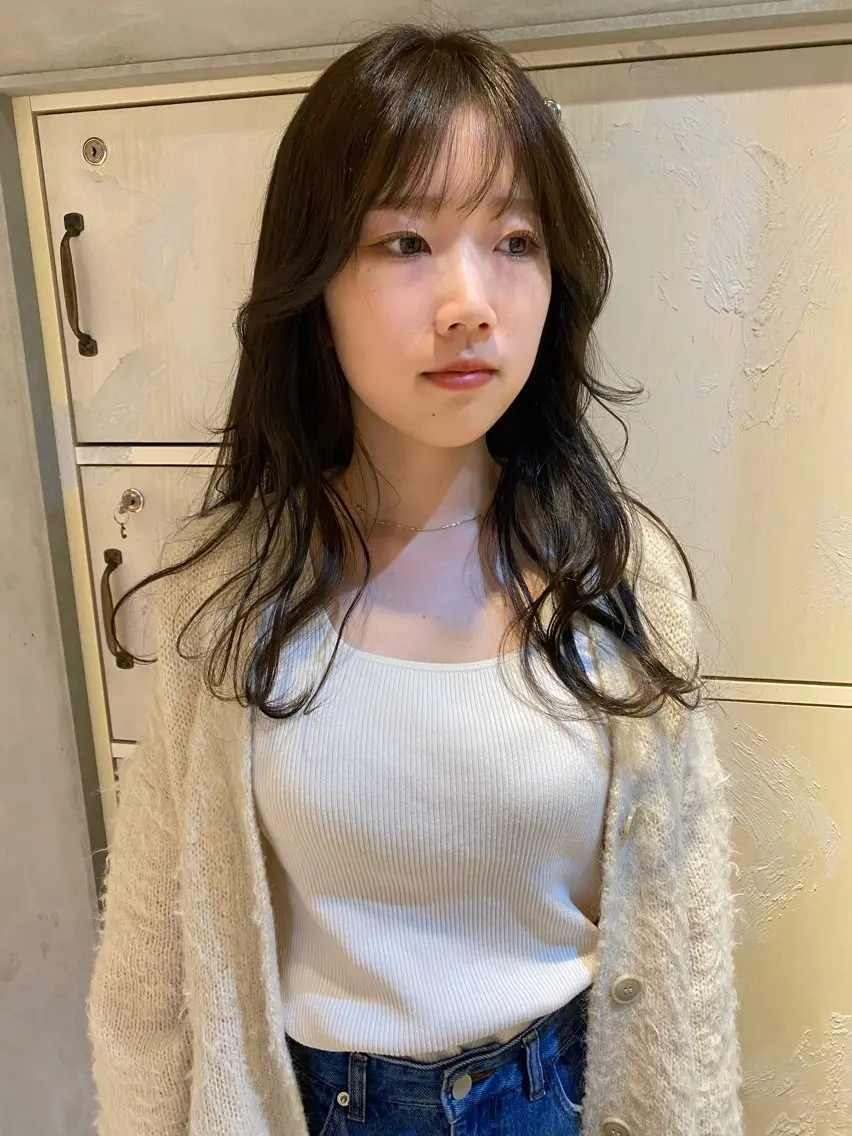 ミディアム ヘアカラー 透明感カラー ☆akoのヘアスタイル